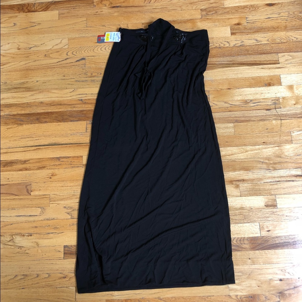 NWT Black Leifstoddir Dress Size L - Picture 5 of 5